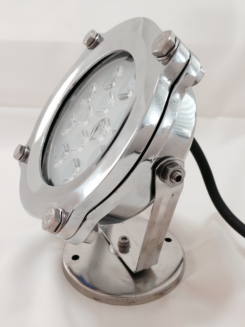 Silver Led Submersible Light 12 Watts/ 12 Volts Dc
