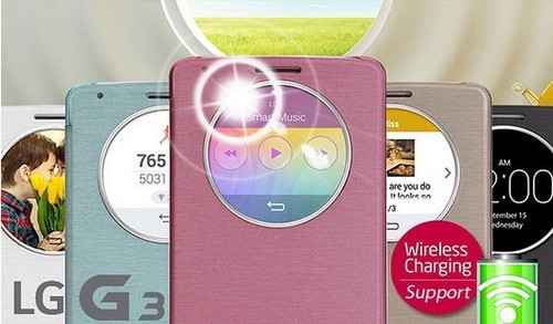Best Flip cover case for LG G3 with wireless charging nfc