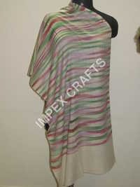 Multi Color Pashmina Zig Zag Handmade Shawls
