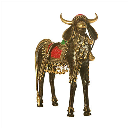 Bronze Bastar Art - 5 Legged Nandi