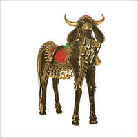 Bronze Bastar Art - 5 Legged Nandi