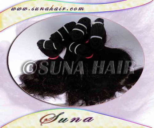 Premium quality not sedding weft curly remy virgin hot hair