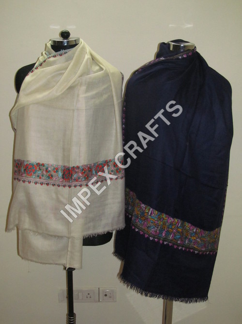 Pashmina With Paper Mache Work