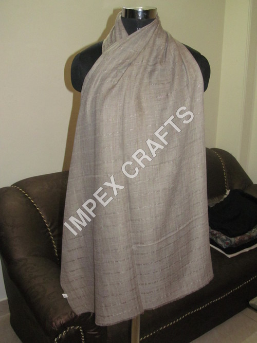 Off White Zari Stripe Design