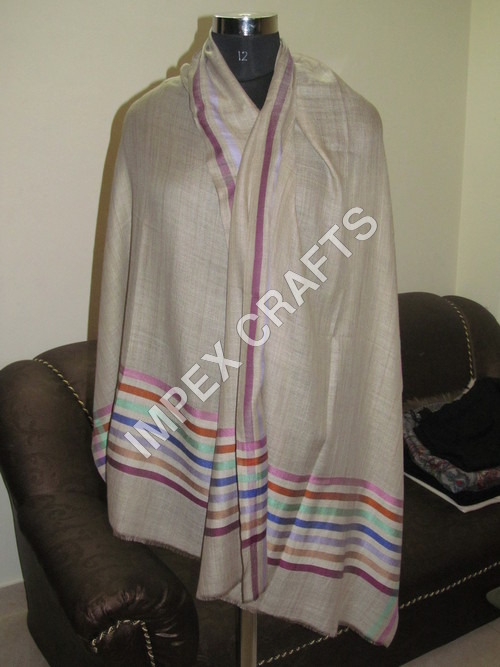 Off White Cashmere Stripe Design