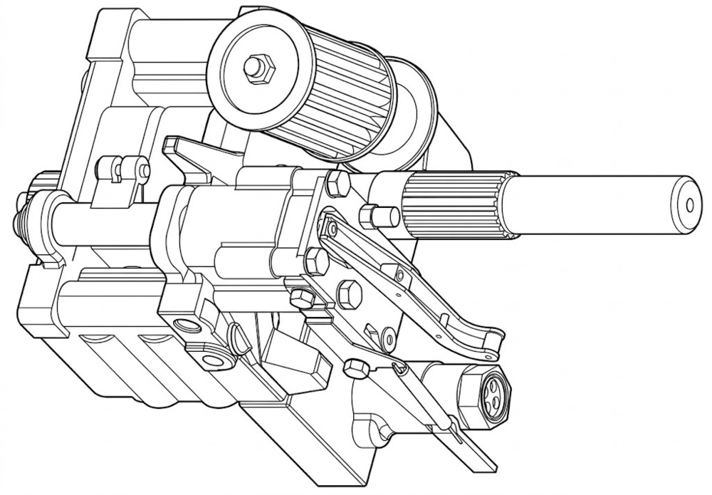 Hydraulic Lift Pump Assly - Color: Black
