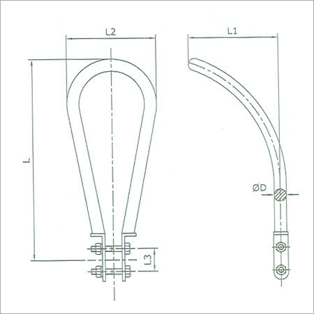 Arcing Horn Half Tabular Type