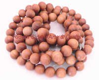 Sandalwood Beads Mala - Natural Sandalwood 8mm, Light Brown, Handcrafted, Smooth Polished | 108 Beads + Guru Bead, Durable Nylon Thread, Hypoallergenic, Natural Aroma