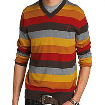 Men Casual Sweater - Cotton Blend Size M-XXL Brown | Soft Fabric Stylish V-Neck Warm Comfort