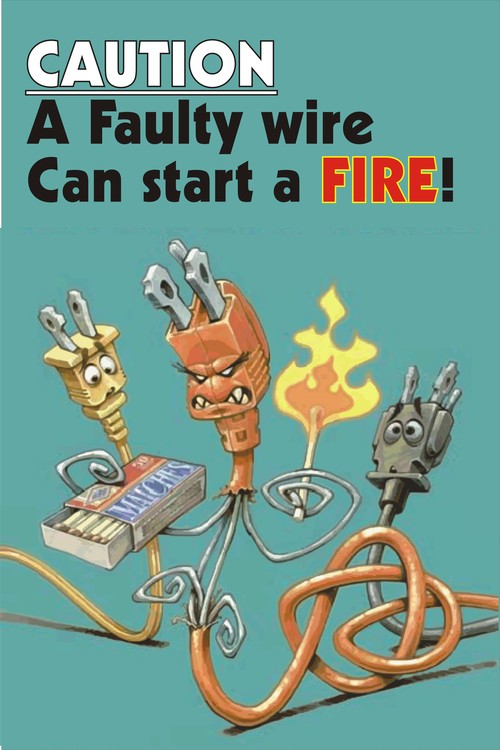 Electricity Fault Poster
