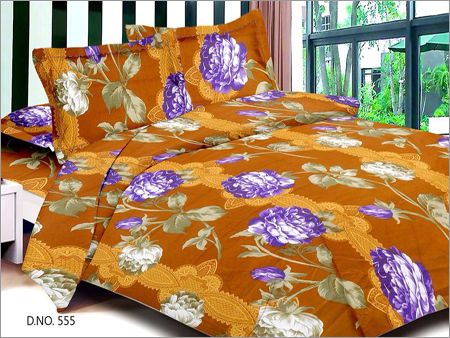 Cotton Screen Printed Bed Sheet