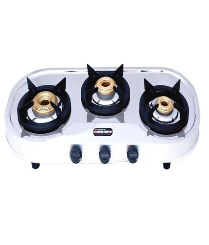 Supercook Pearl Three Burner Stainless Steel