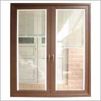 UPVC Door with Rolling Blinds