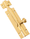 Brass Tower Bolt With Crossknob