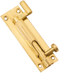 Brass Neck Square Tower Bolt