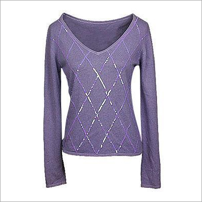 V Neck Ladies Pullover