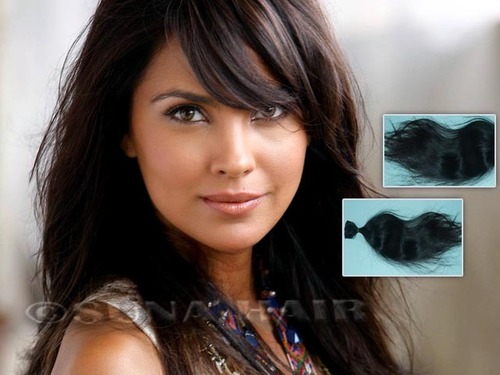 Straight indian full cuticle top quality texture human hair