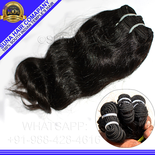 Natural remy silky straight human hair extension