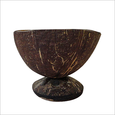 Coconut Shell Handicraft Products - Natural Brown, Variable Size Bowl | Eco-Friendly, Handcrafted, Durable, Lightweight