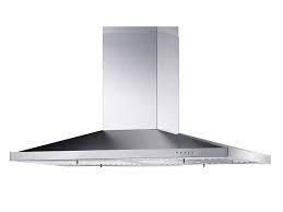 Silver Exhaust Hood With Filters, Island/ventilation