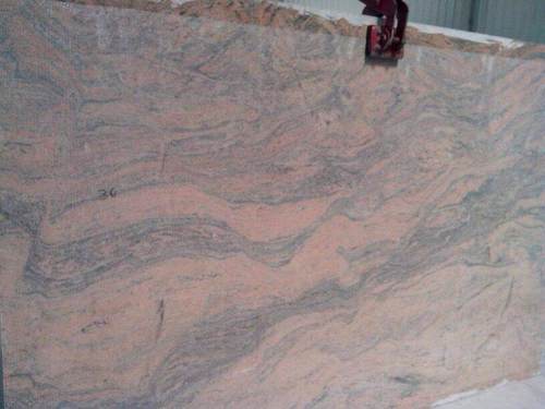 Indian Juparana Granite Slabs - Thickness 10-15mm, Polished Surface Finish, Alluring Design for Flooring and Counter Tops Use