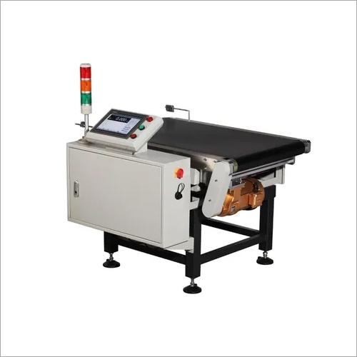 Dynamic Check Weigher Machine - Steel Material, 300mm Input Belt Width | Low Maintenance, USB Data Transmission, 10-Inch TFT Display, 1kg-30kg Weighing Range