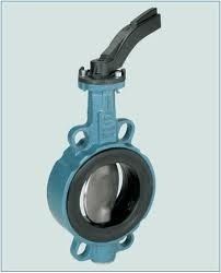 Blue Wafer Butterfly Valve