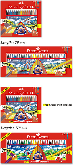 Faber Castell Erasable Crayons