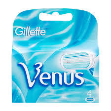 Gillette Venus Cartridge - Stainless Steel, 3-Blade Razor | Smooth, Close, Gentle Shave, Lubricating Strip, Durable Blades