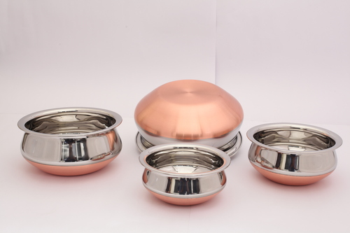 Stainless Steel copper bottom vessels