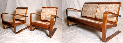 Teak Art Deco Sofa Set