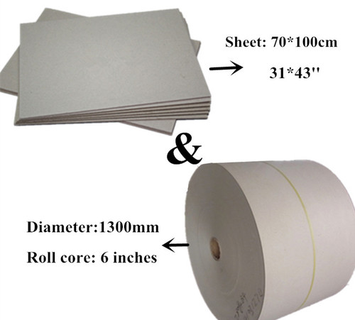 Recycled Paper Grey Board Size: 787X1092/889X1194Mm