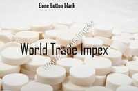 White Bone Button Blank