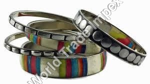 Colored Brass Bangles