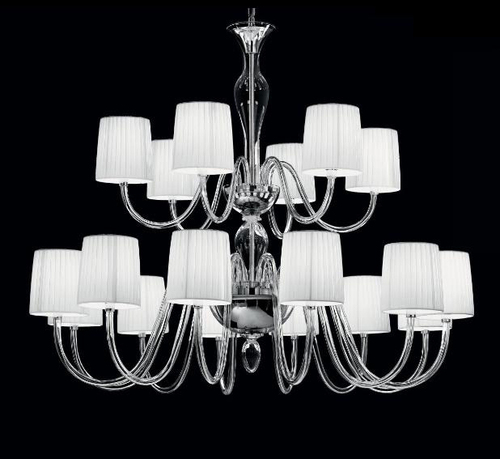 White And Silver Metal Chandeliers