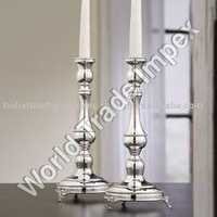 Silver Aluminium Candle Stand