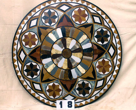Brown And White Mosaic Table Tops