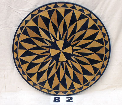 Round Shaped Polished Marble Table Top - Regional Style: Indian