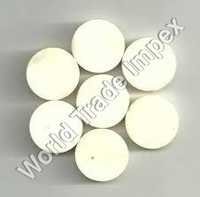 Camel Bone Button Blank - 16mm-29mm Round, White Color, Antique Style, 5-6mm Thickness
