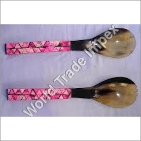 Cow Horn Salad Server