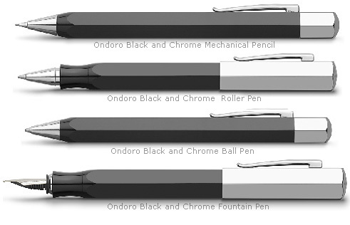 Faber Castell Ondoro - Metal Resin, 140mm, 10mm Diameter | Smooth Writing, Durable Design, Fine Medium Nib, Boxed