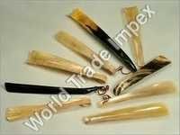 Cream And Black Real Buffalo Shoe Horn