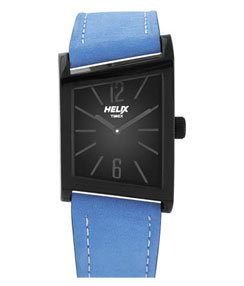 Helix Diagonal Watch - Stainless Steel Case 40x30mm, Leather Band 20mm | Stylish Design, Precise Quartz Movement, Water Resistant 3 ATM
