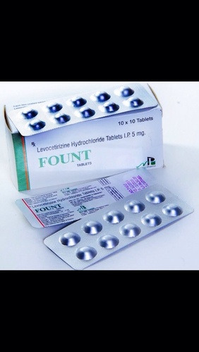 Levocetirizine Tablets - 5 mg, Blister Pack of 10 Tablets | Effective Relief, Long Shelf Life, Reliable Standards, Safe to Consume