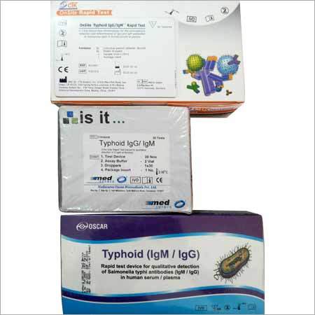 Typhoid Rapid Test Kits By TRIVENI TRADERS & DIAGNOSTIC PVT. LTD.