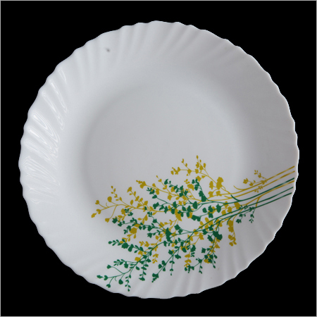 Opal Glass Round Crockery Plates