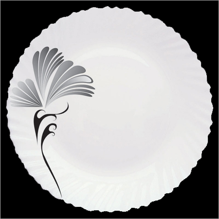 Floral Design Opalglass Plates