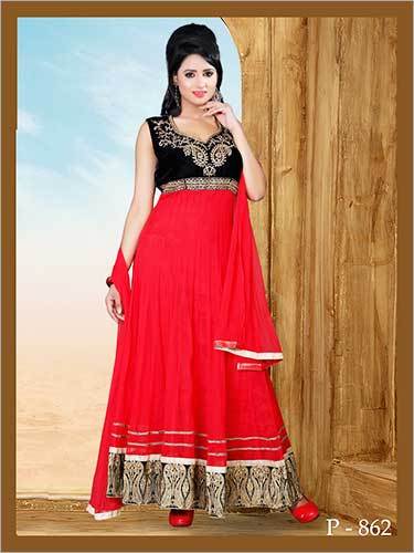 Embroidered Anarkali Suit