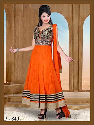 Multi Colored Anarkali Suit