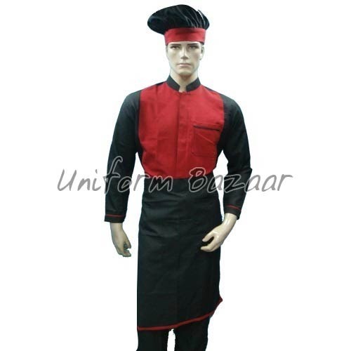 Catering Uniforms - Cotton Blend, Sizes S-XXL, Black Color | Comfortable Fit, Durable Fabrics, Long-Lasting, Washable, Wrinkle-Free